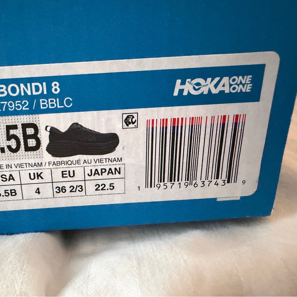 Hoka Bondi Black Athletic Shoes